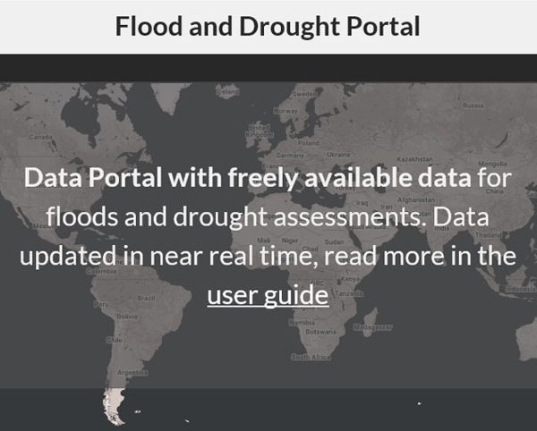 The Flood and Drought Portal contains a data and information application, which provides near real-time satellite based data, seasonal and medium range climate forecast...